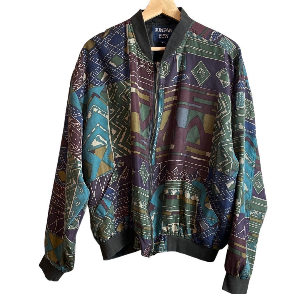 Duncan Row vintage silk bomber